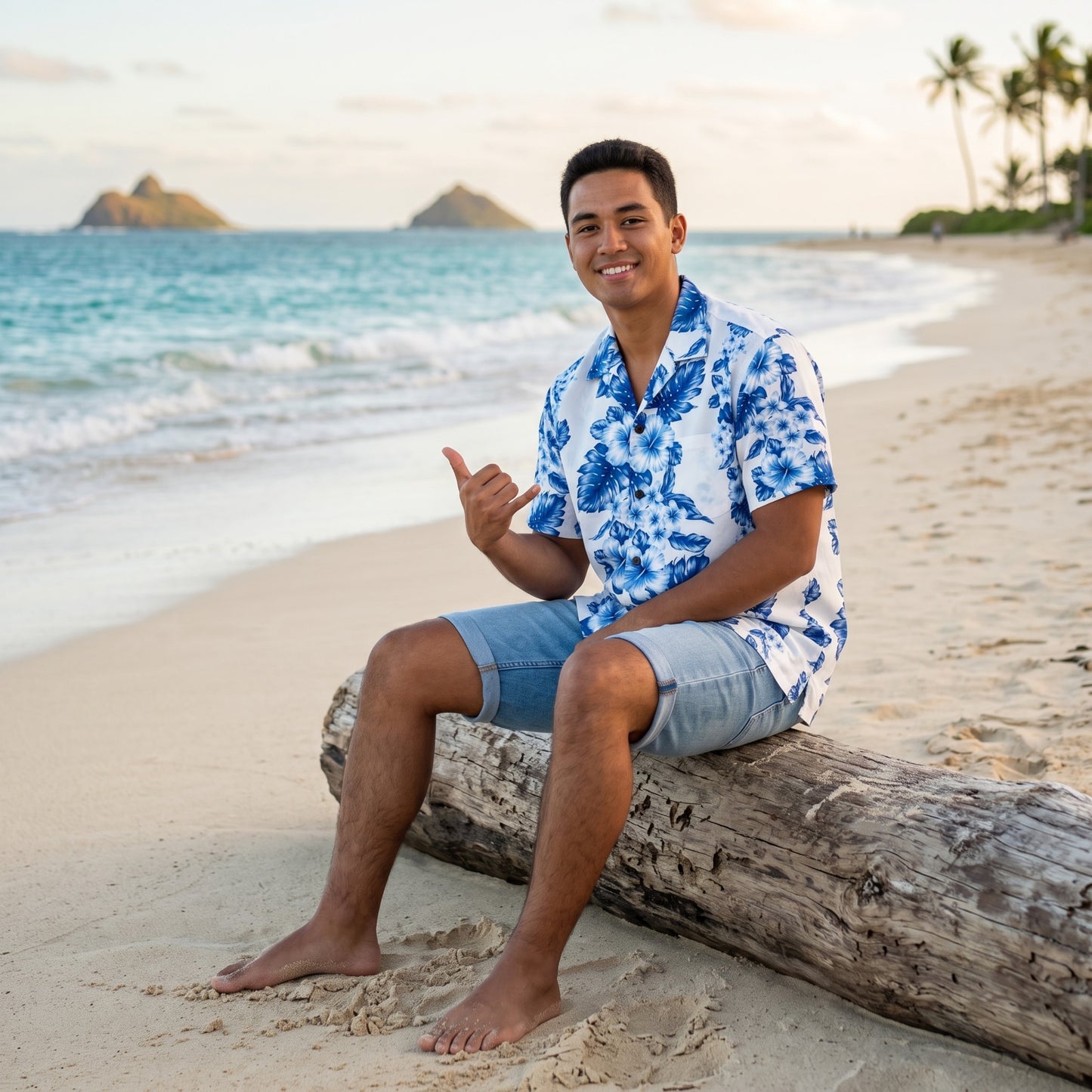 hanalei white hawaiian cotton shirt