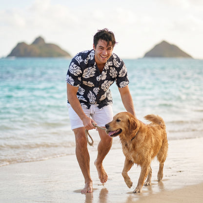 tradewinds black hawaiian aloha rayon shirt
