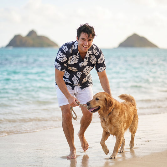 tradewinds black hawaiian aloha rayon shirt