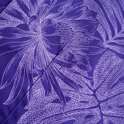 Monstera cereus purple hawaiian cotton shirt - alohaz