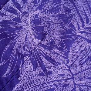 Monstera cereus purple hawaiian cotton shirt