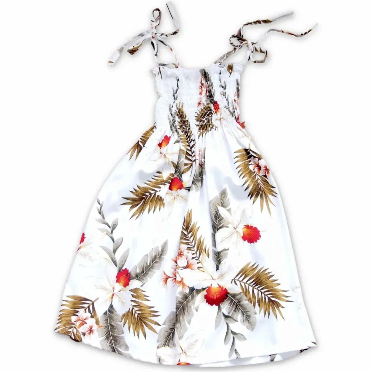 Moon white hawaiian girl sunkiss dress - alohaz