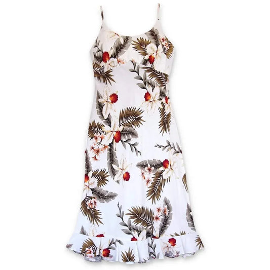 Moon white hawaiian kamalii dress - alohaz