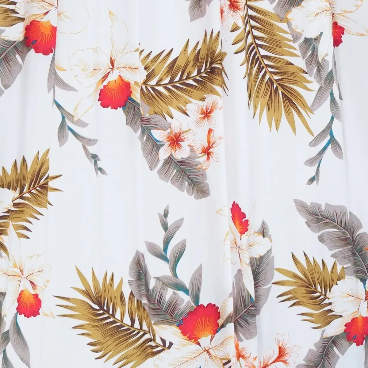 Moon white hawaiian maxi dress - alohaz