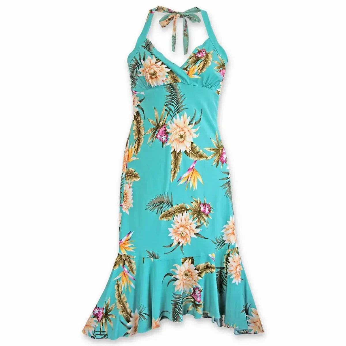 Mountain green hawaiian akua dress - alohaz