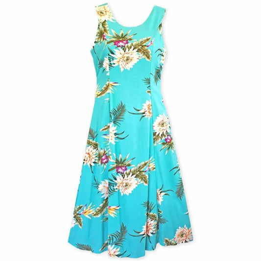Mountain green hawaiian darling dress - alohaz