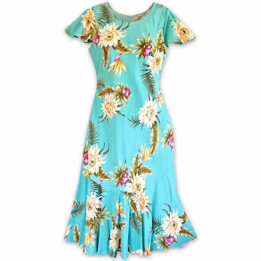 Mountain green hawaiian malia dress - alohaz