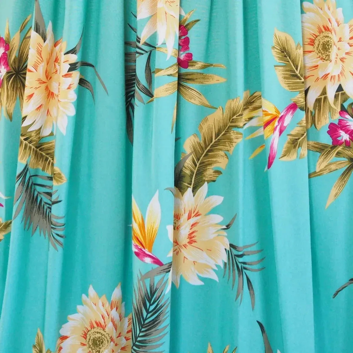 mountain green hawaiian maxi dress