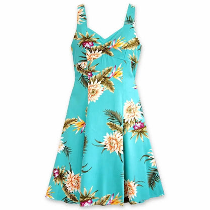 Mountain green hawaiian molokini dress - alohaz