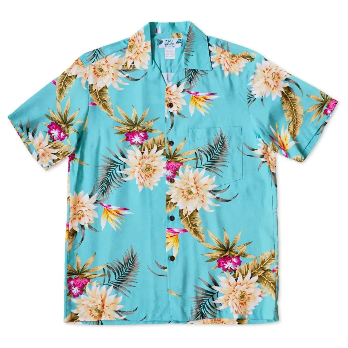 Mountain green hawaiian rayon shirt - alohaz
