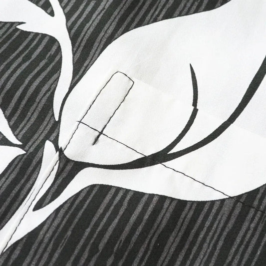 Nanakuli black hawaiian cotton shirt - alohaz