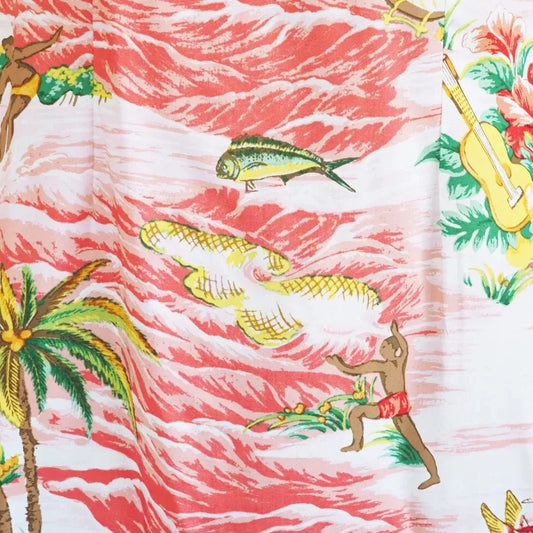 Ocean life pink hawaiian tank dress - alohaz