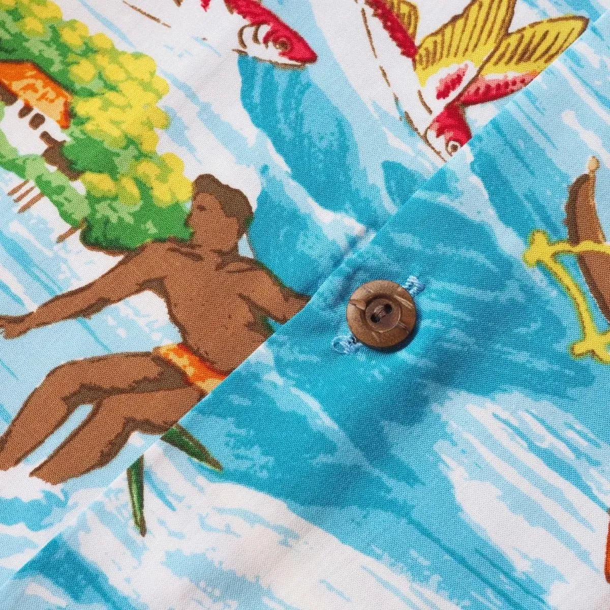 Ocean life teal hawaiian boy shirt - alohaz