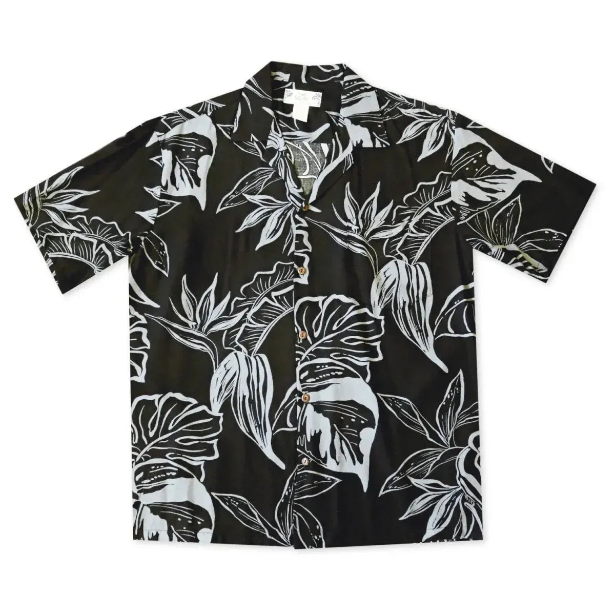 Olomana black hawaiian rayon shirt - alohaz