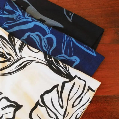 Olomana blue hawaiian rayon shirt - alohaz