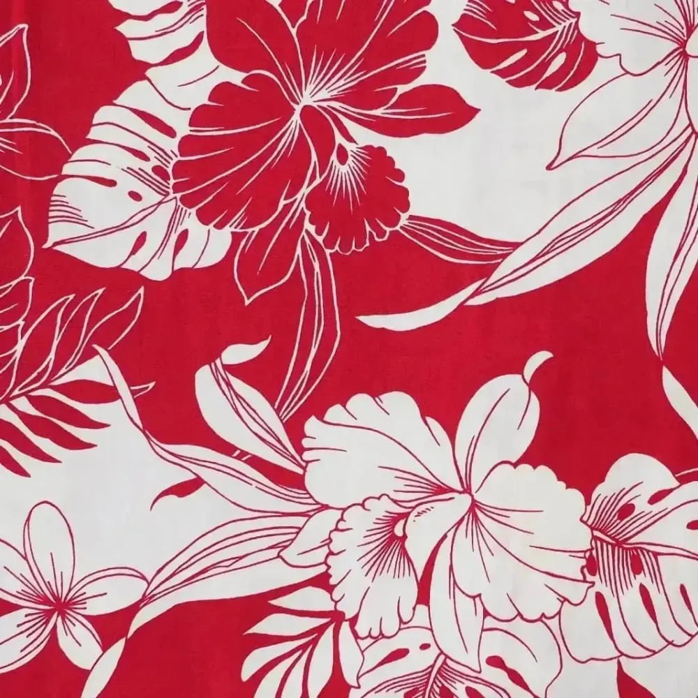 Orchid shadow red hawaiian muumuu - alohaz