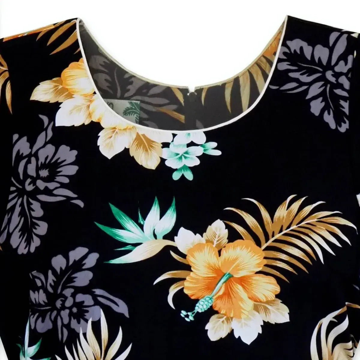 Passion black hawaiian laka dress - alohaz