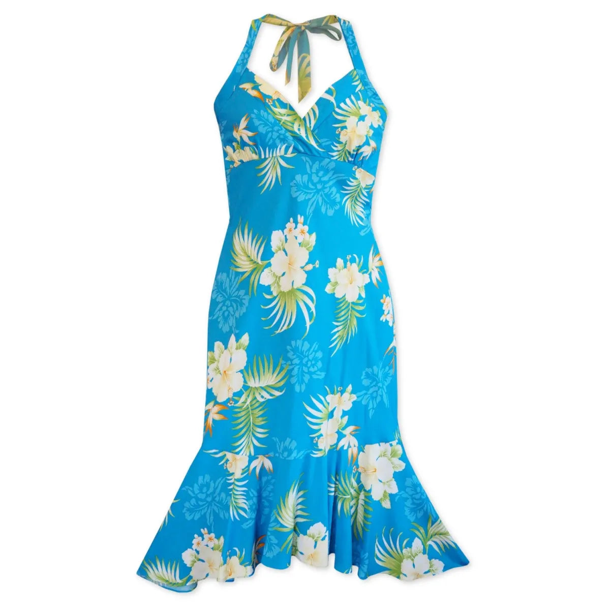 Passion blue hawaiian akua dress