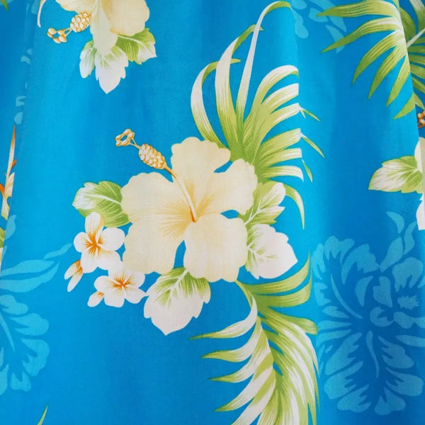 1点物⭕️お安く!◎Custom hawaiian fabric◎NR2◎9.7 passion-blue-hawaiian-rayon-