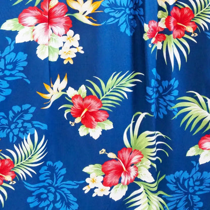 Passion navy hawaiian maxi dress - alohaz