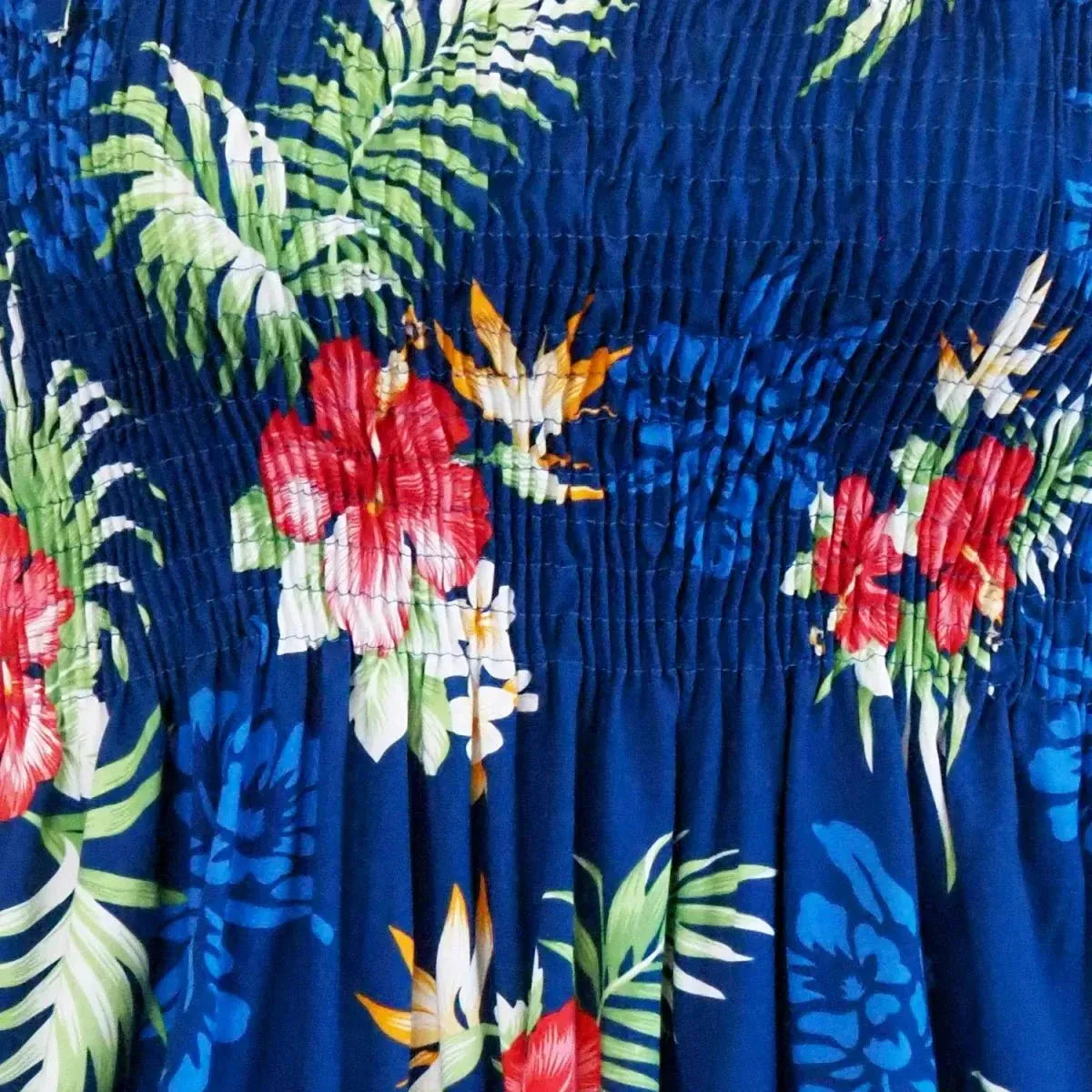 Passion navy hawaiian moonkiss short dress - alohaz