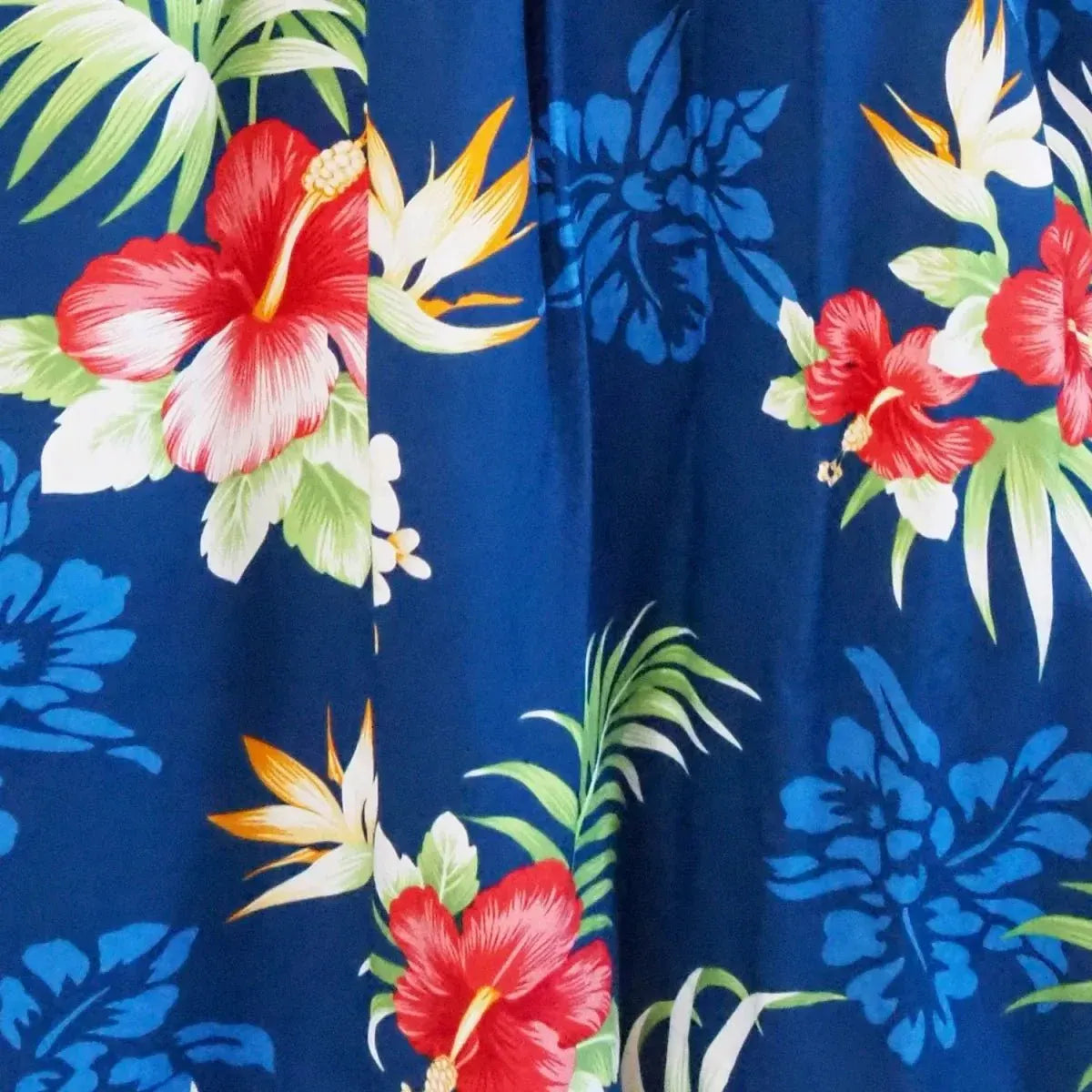 Passion navy hawaiian moonkiss short dress - alohaz