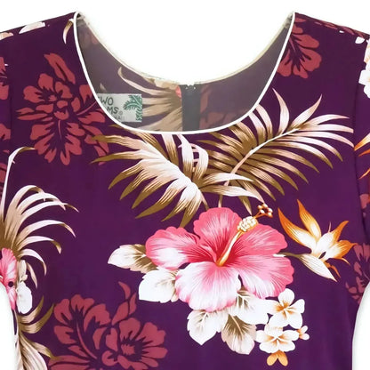 Passion purple hawaiian laka dress - alohaz