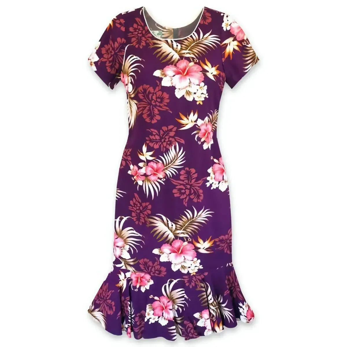 Passion purple hawaiian laka dress - alohaz