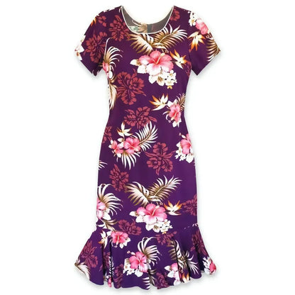 Passion purple hawaiian laka dress - alohaz
