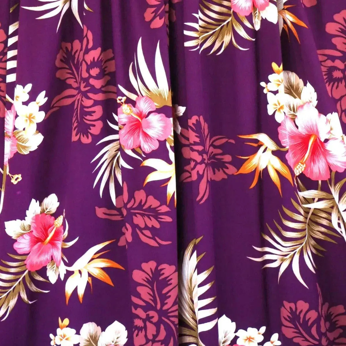 Passion purple hawaiian maxi dress - alohaz
