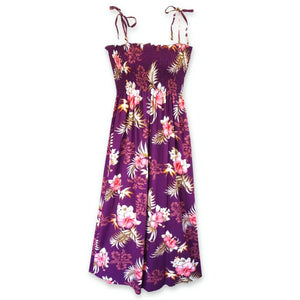 Passion purple hawaiian maxi dress
