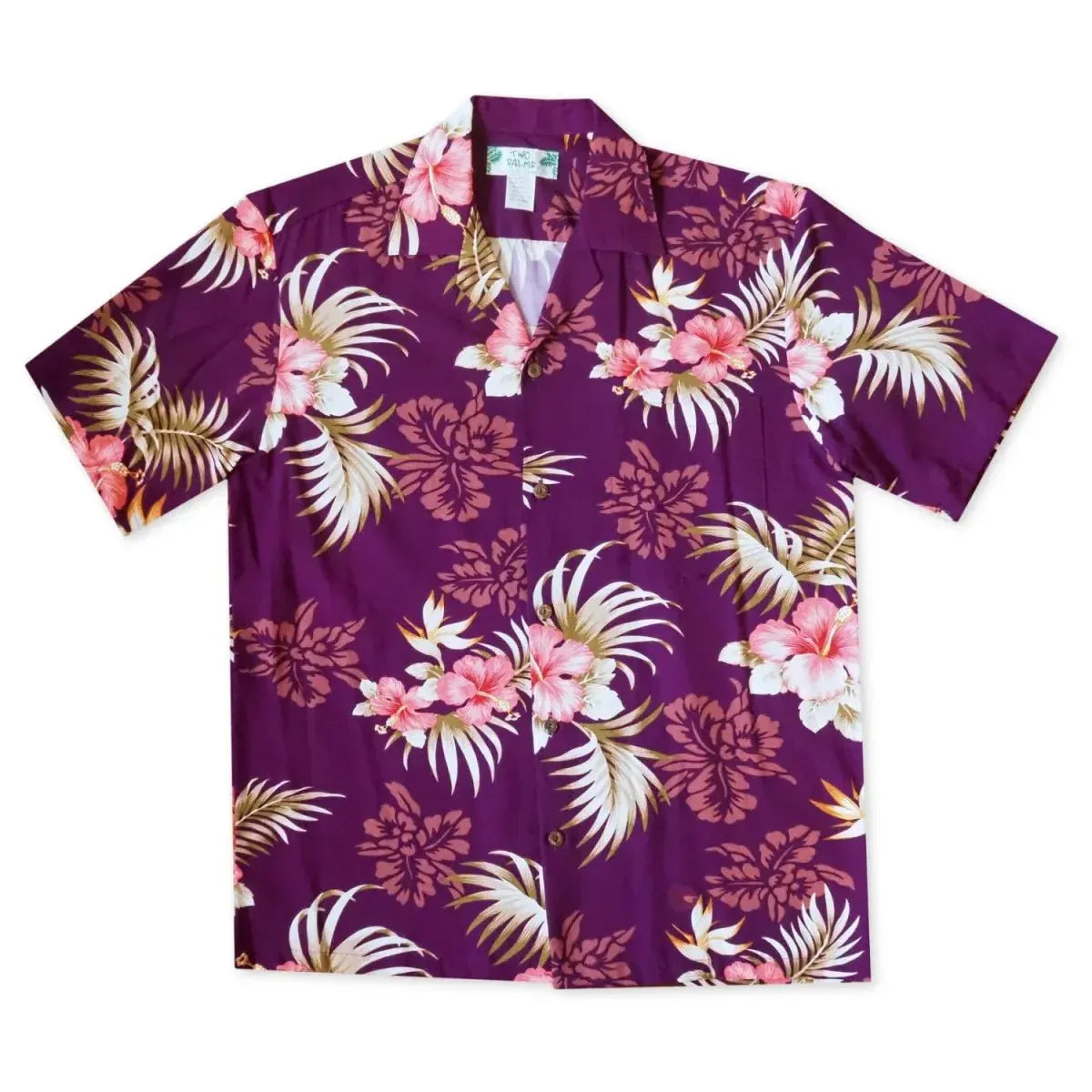 Passion purple hawaiian rayon shirt - alohaz
