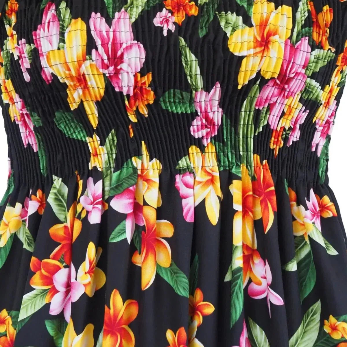 Pebble black hawaiian maxi dress - alohaz