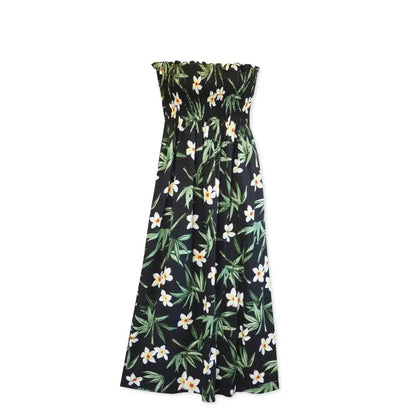 Pipiwai black hawaiian maxi dress - alohaz