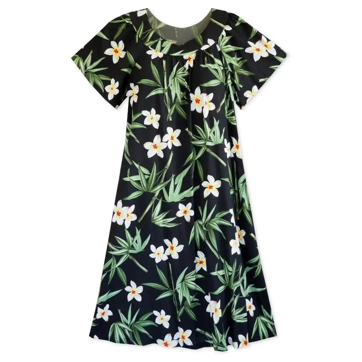 Pipiwai black hawaiian muumuu - alohaz