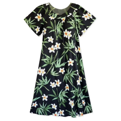 Pipiwai black hawaiian muumuu - alohaz