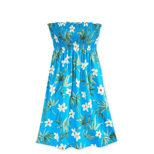 Pipiwai blue hawaiian moonkiss short dress - alohaz