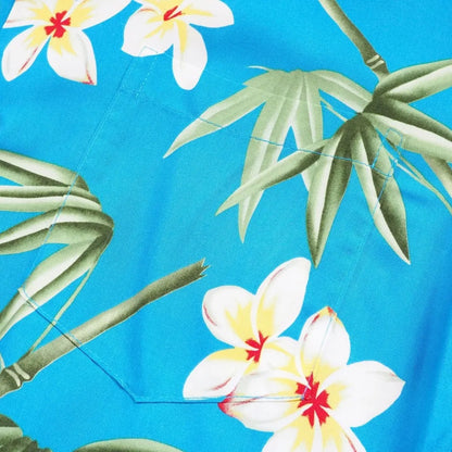 Pipiwai blue hawaiian rayon shirt - alohaz