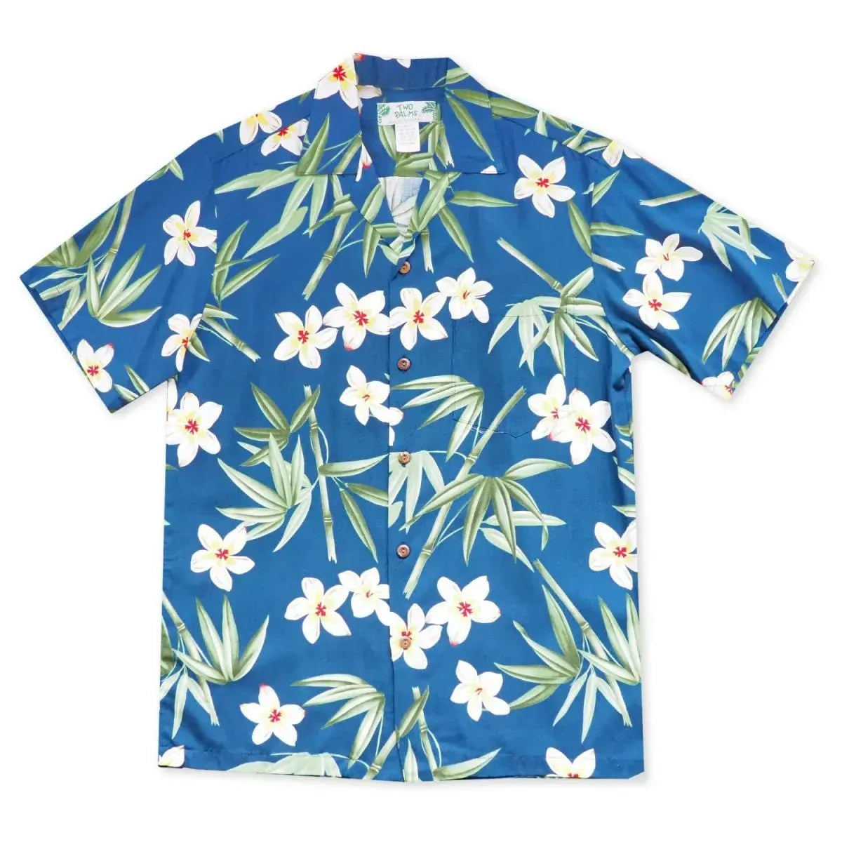 Pipiwai indigo hawaiian rayon shirt - alohaz