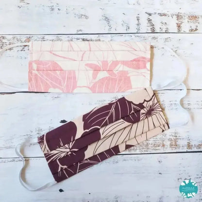 Pleated face mask + filter pocket ~ purple haven - alohaz