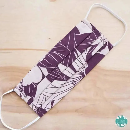Pleated face mask + filter pocket ~ purple haven - alohaz