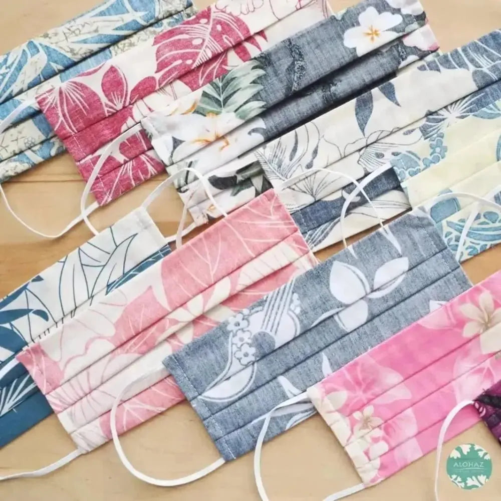 Pleated face mask + filter pocket ~ purple haven - alohaz