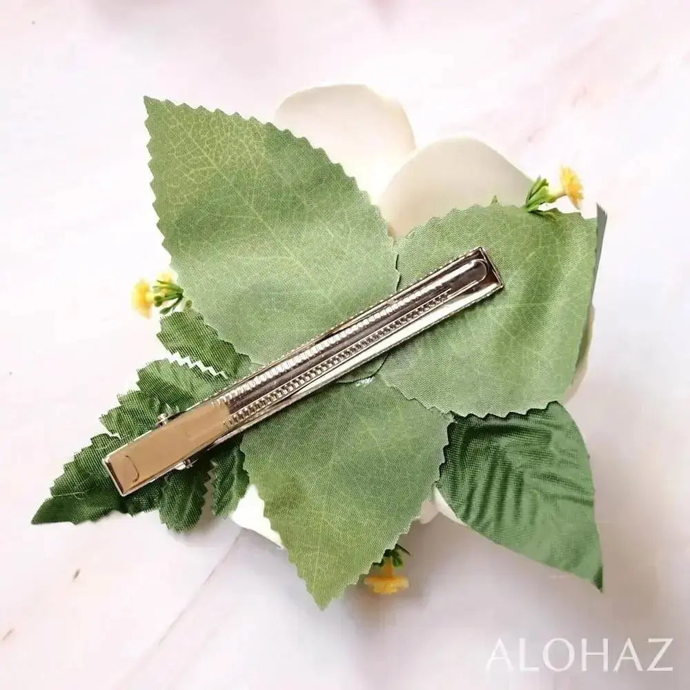 Plumeria summer hawaiian flower hair clip