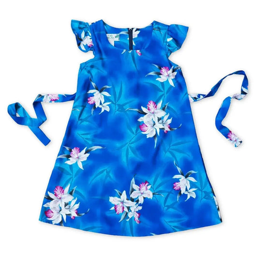 Poipu blue hawaiian girl hula dress - alohaz