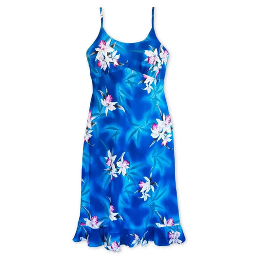 Poipu blue hawaiian kamalii dress - alohaz