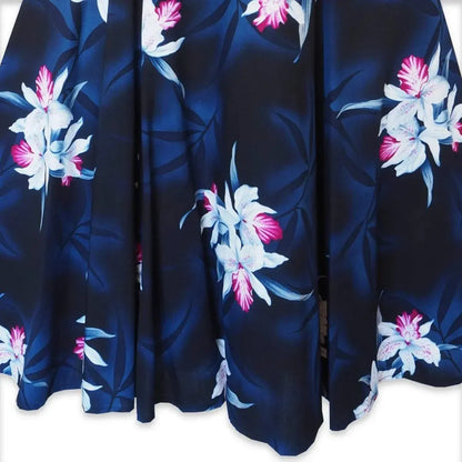 Poipu grey hawaiian rayon fabric - alohaz