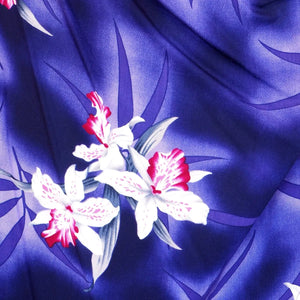 Poipu purple hawaiian honi sarong dress