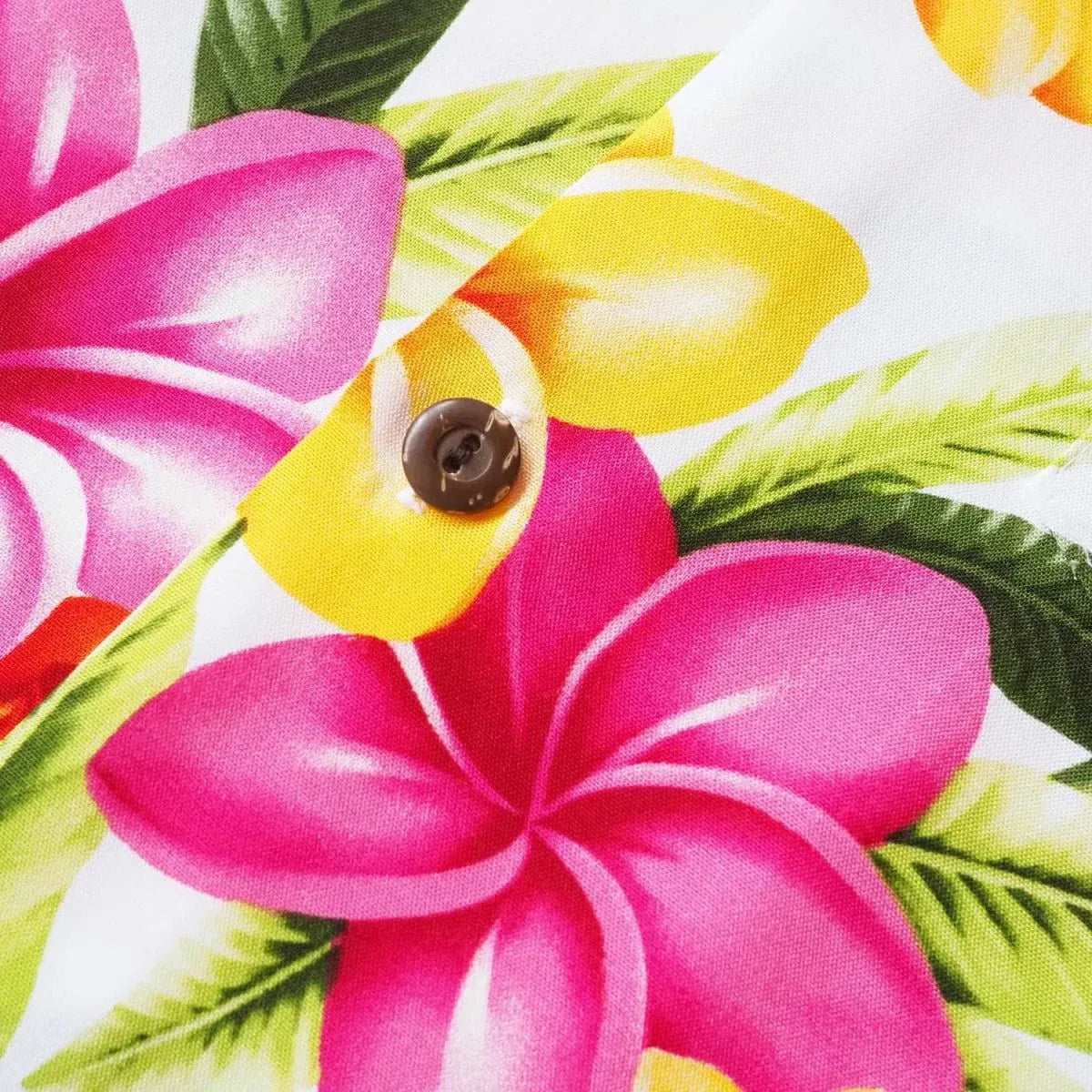 Rain white hawaiian aloha rayon shirt - alohaz