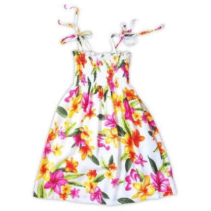 Rain white hawaiian girl sunkiss dress - alohaz