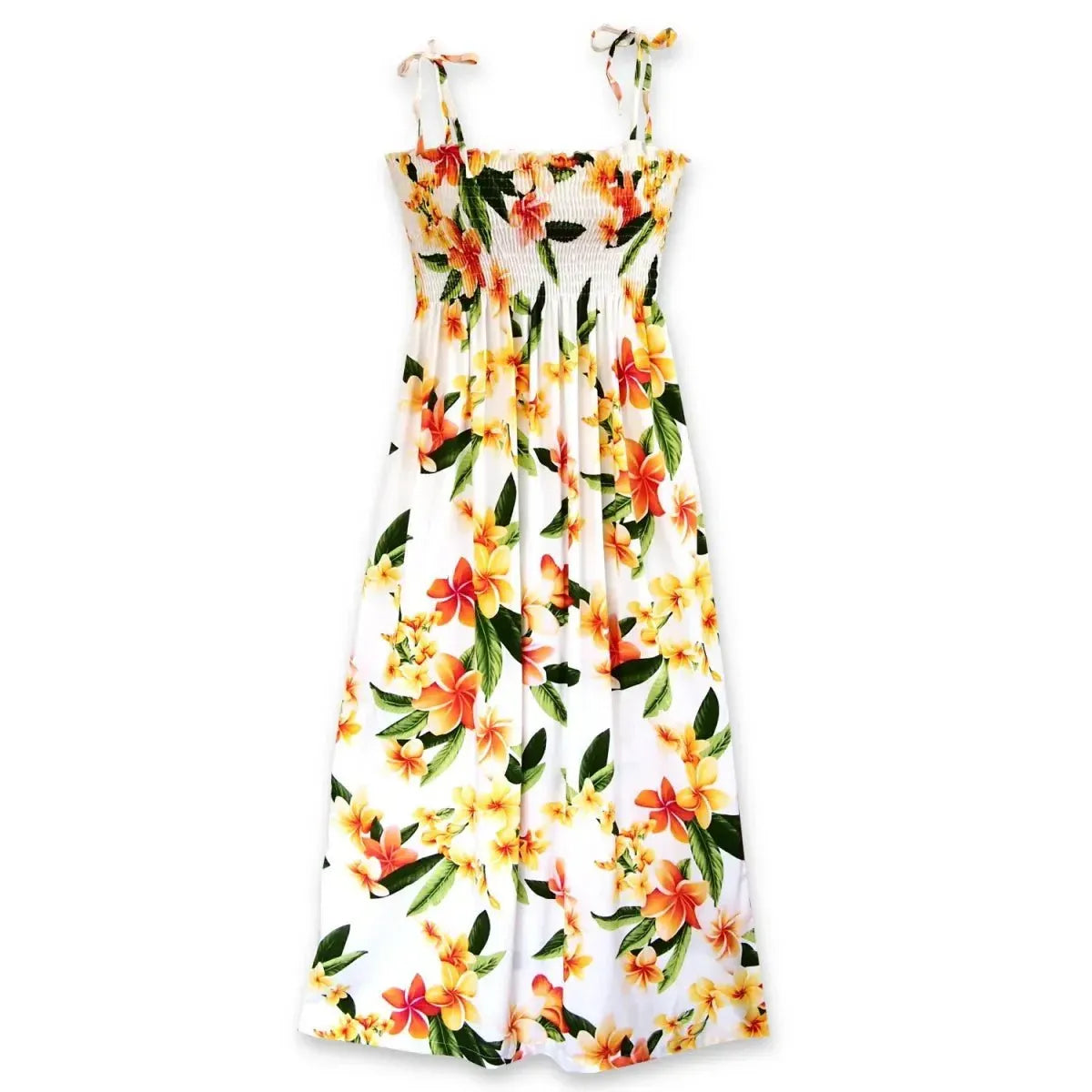rain white hawaiian maxi dress Alohaz